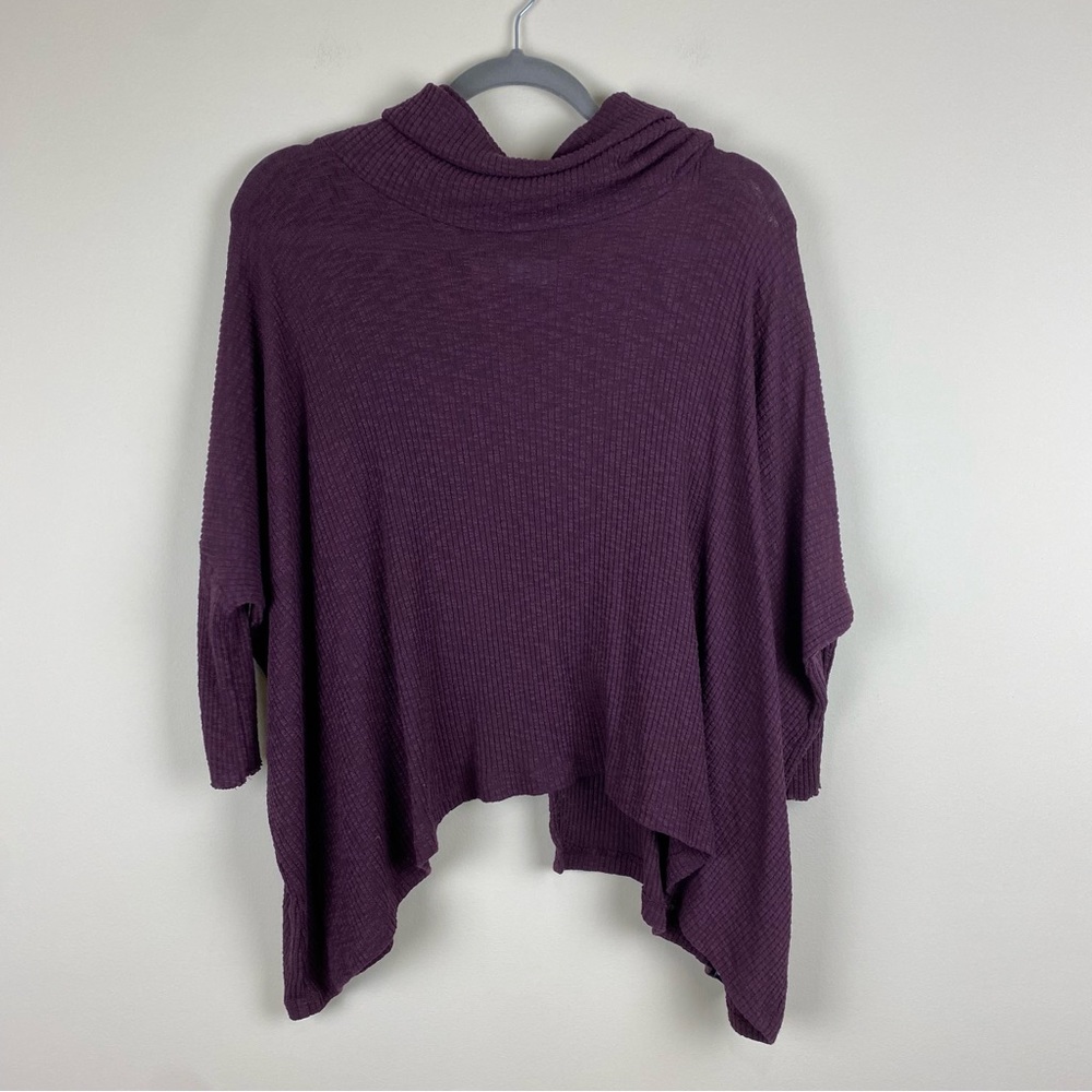 Free people beach waffle knit oversized top size S